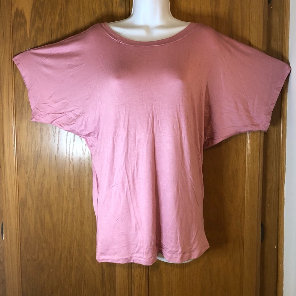 NWT Free To Live Dolman Sleeve Top Size Large L Rose Pink